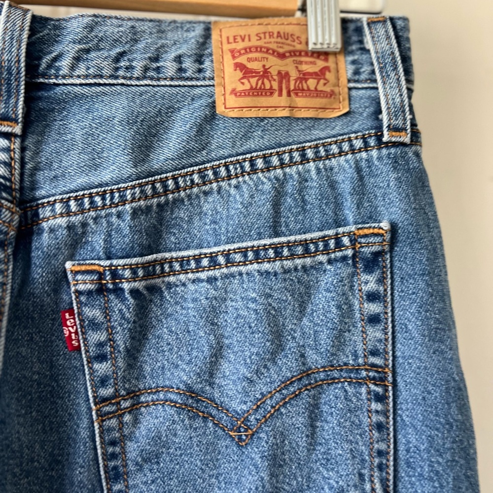 Levi’s Side Slit Denim Midi Skirt